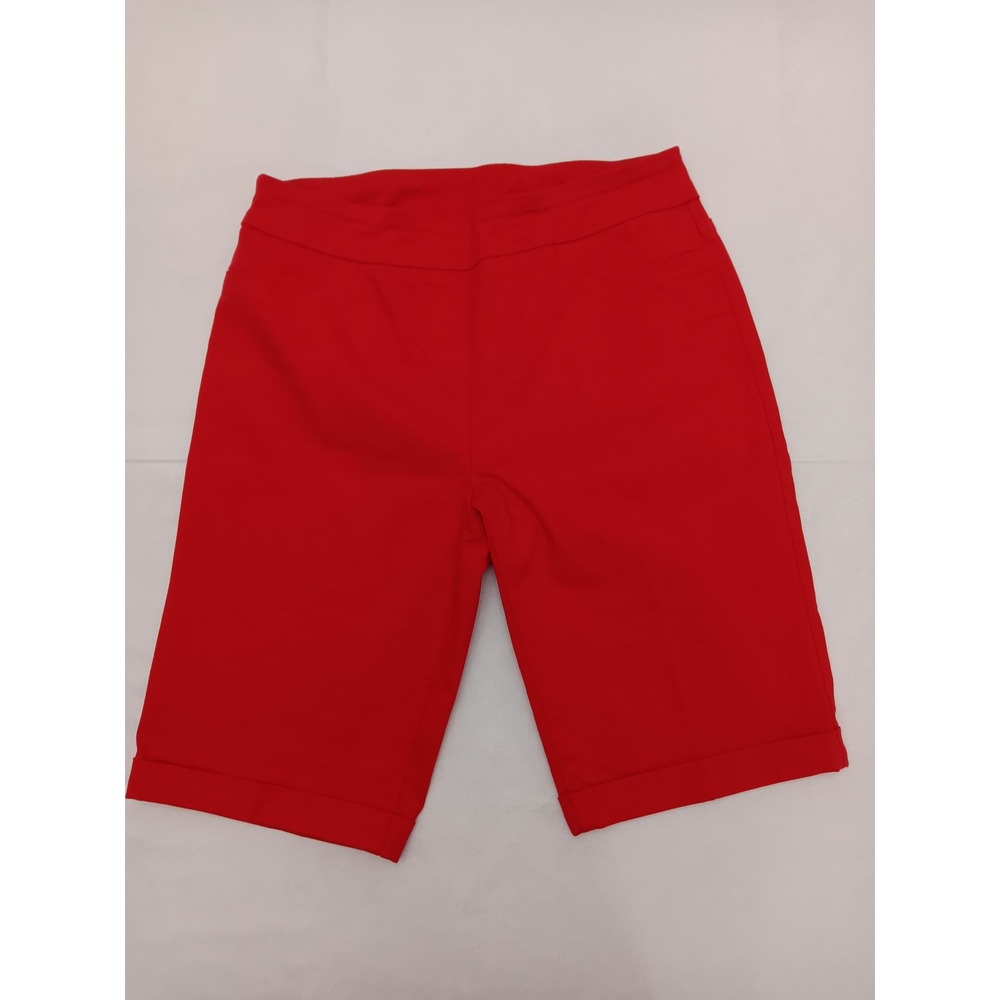 Soft Surroundings Women's Pull On Shorts Lot of 4 Denim Red Black Size Small - Picture 5 of 14